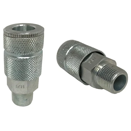 Coilhose 591 3/8 in. Automotive Coupler, 3/8 in. MPT