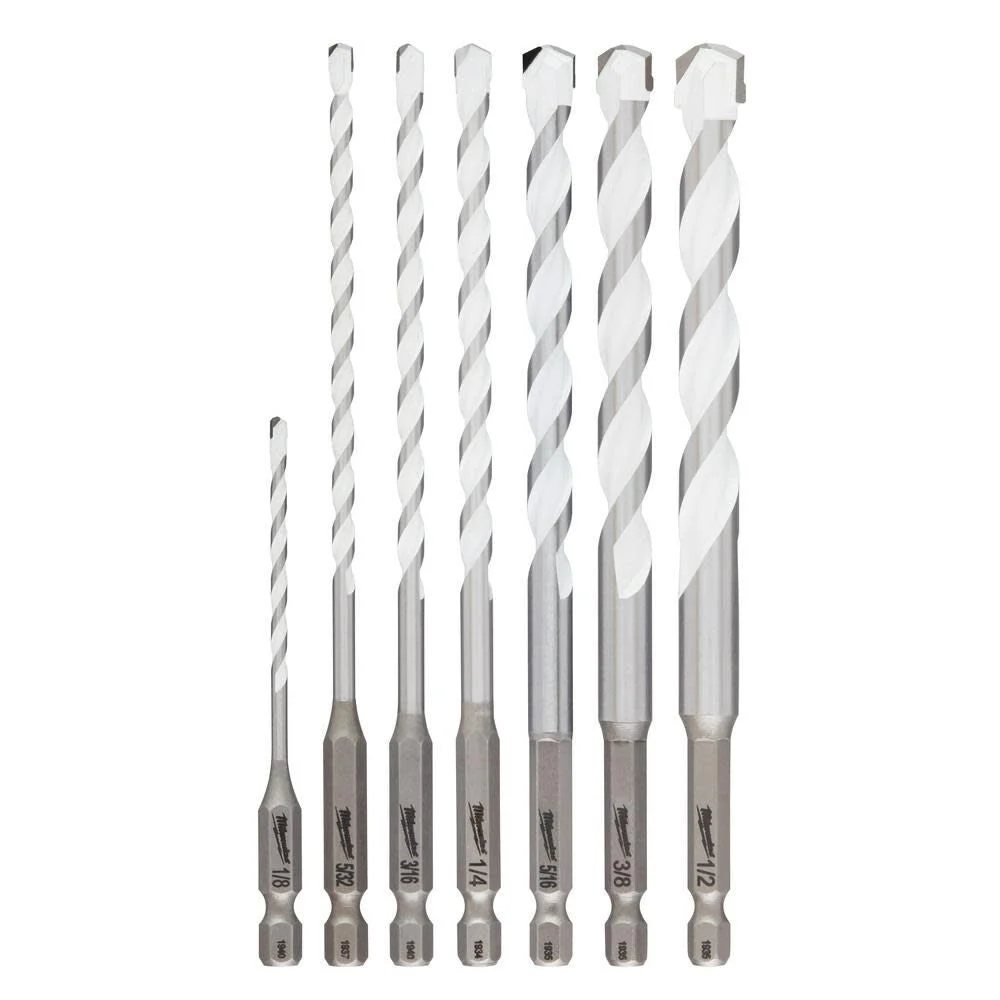 Milwaukee 48-20-8899 7pc. SHOCKWAVE Impact Duty Carbide Multi-Material Drill Bit Kit