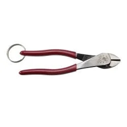 Klein Tools D228-8TT High Lev. Pliers, Diag Cut w/Ring