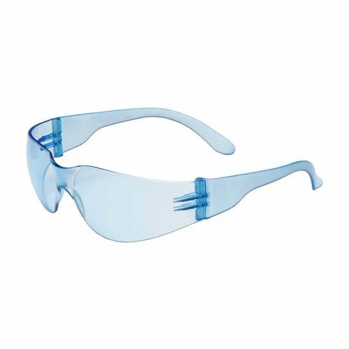 PIP 250-01-5503 Zenon Z12 Eyewear, Light Blue Polycarbonate Lens, Anti-Scratch, Rimless, Light Blue Temples, Molded Nose Bridge, 9.5 Base Curve Lens -12 Pack