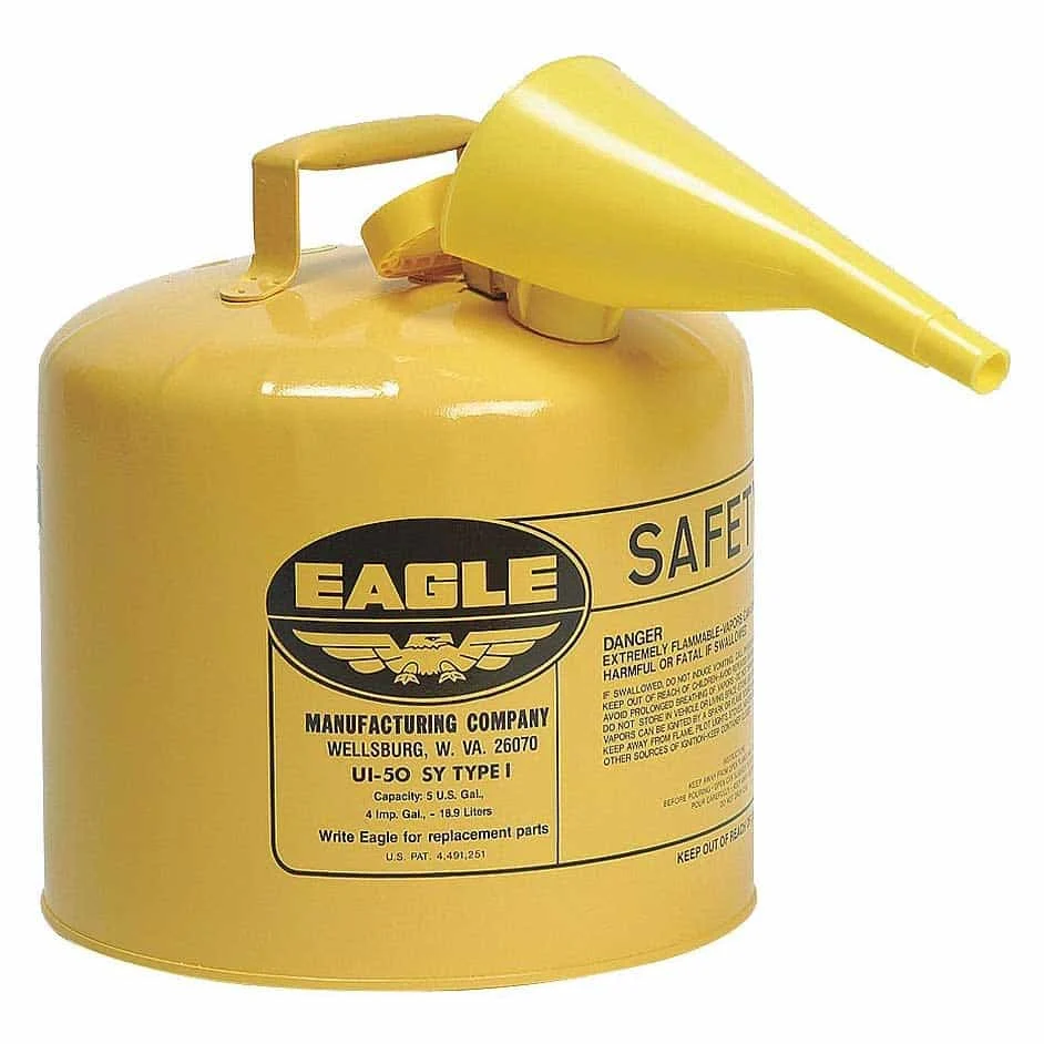 Eagle UI-50-FSY Can: Safety Type 1, 5 Gallon