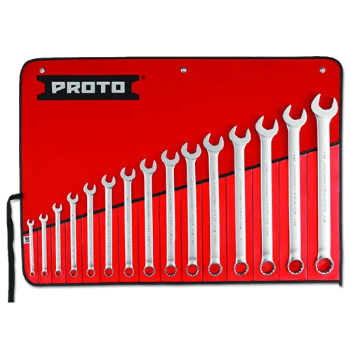 Proto 15 Piece Satin Combination ASD Wrench Set - 12 Point