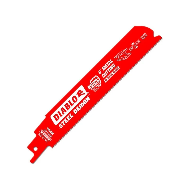 Diablo Tools 6" 14/18Tpi Bi-Metal Reciprocating Blades For Medium Metal (25-Pack)