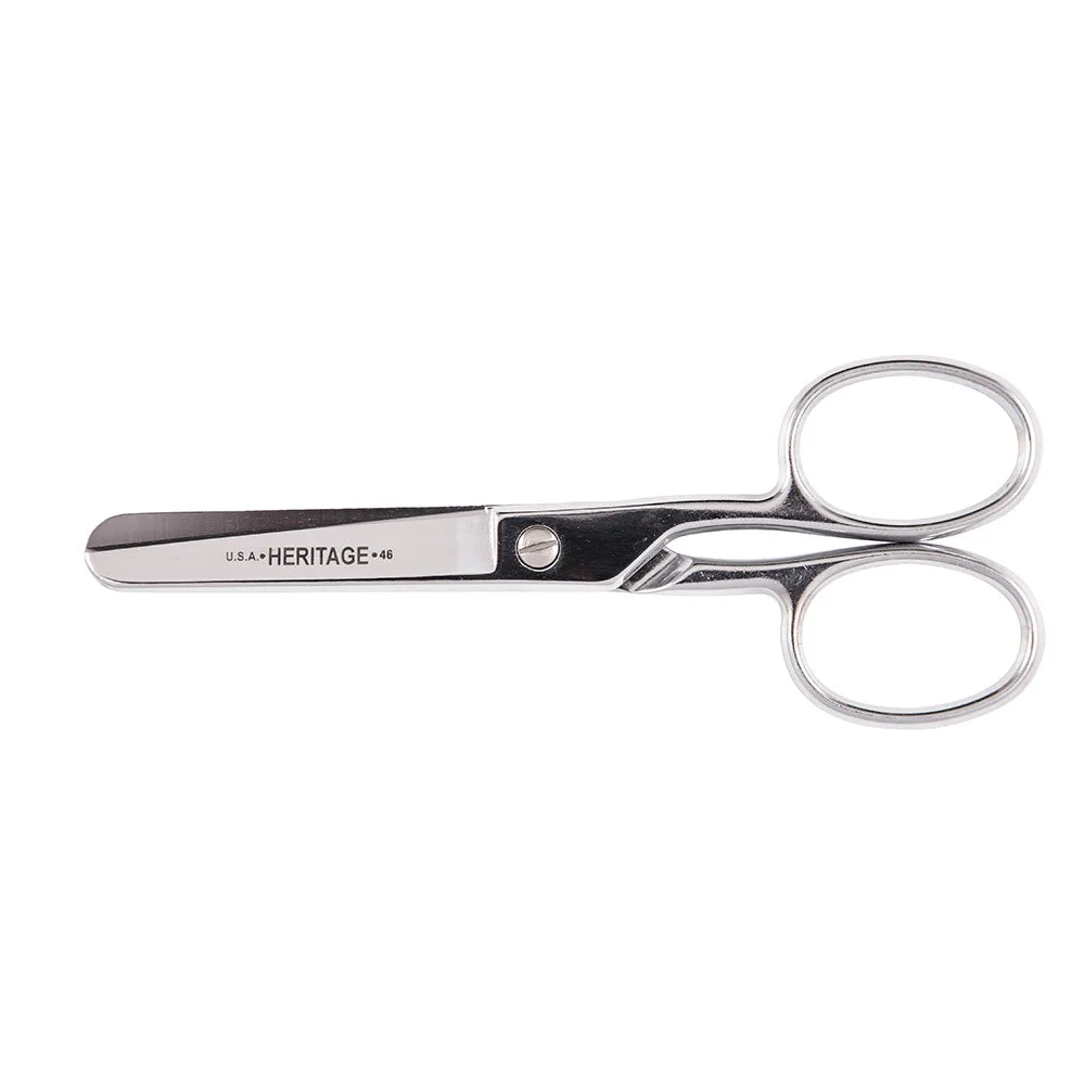 Klein G46HC Safety Scissors w/Large Rings, 6''