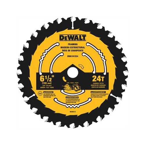 Dewalt Dwa161224 6-1/2 In. Circular Saw Blades 24T (5 Pack)