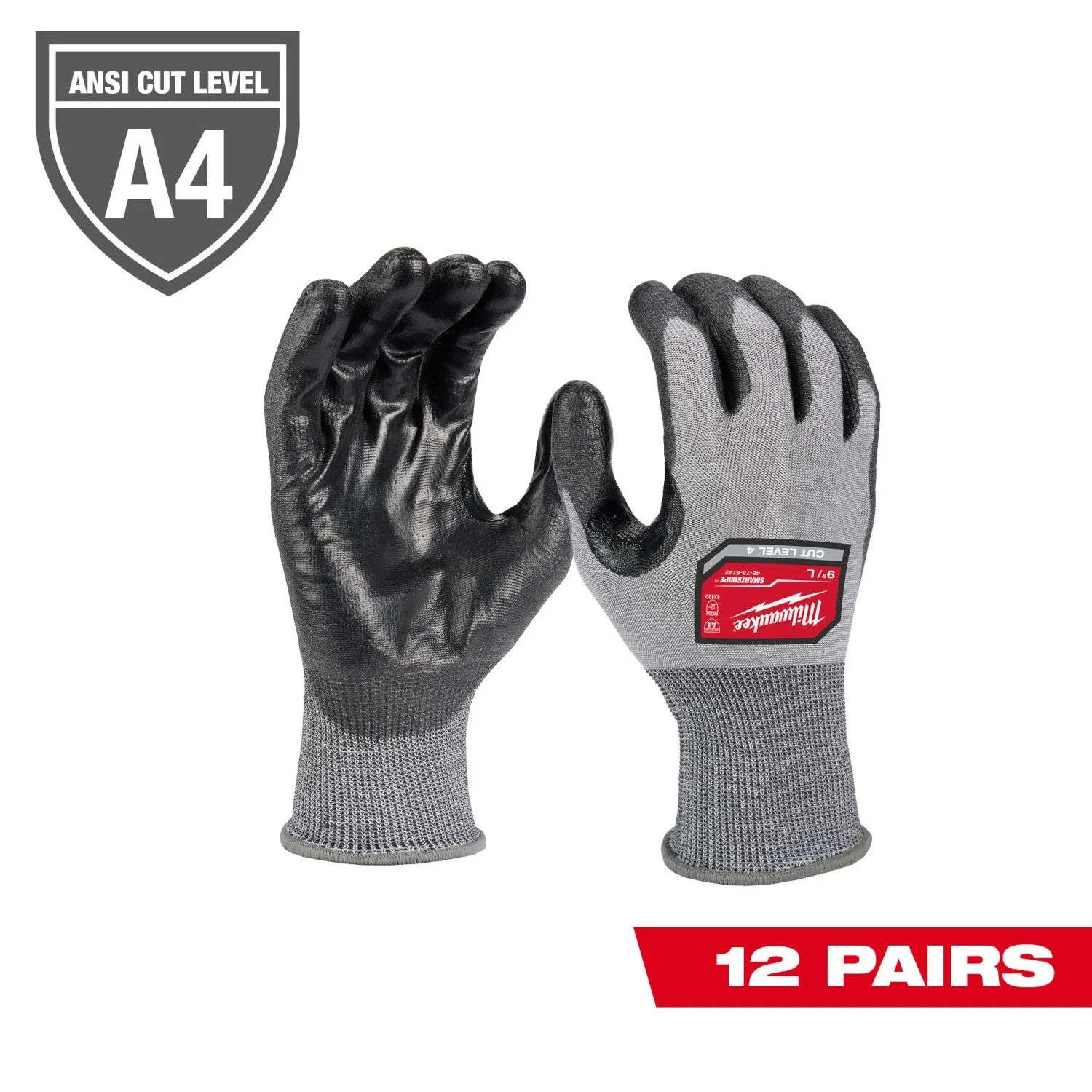 Milwaukee (12) CUT 4 HIGH DEXTERITY GLOVES