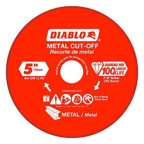 Diablo Tools 5" Diamond Metal Cut-Off Disc