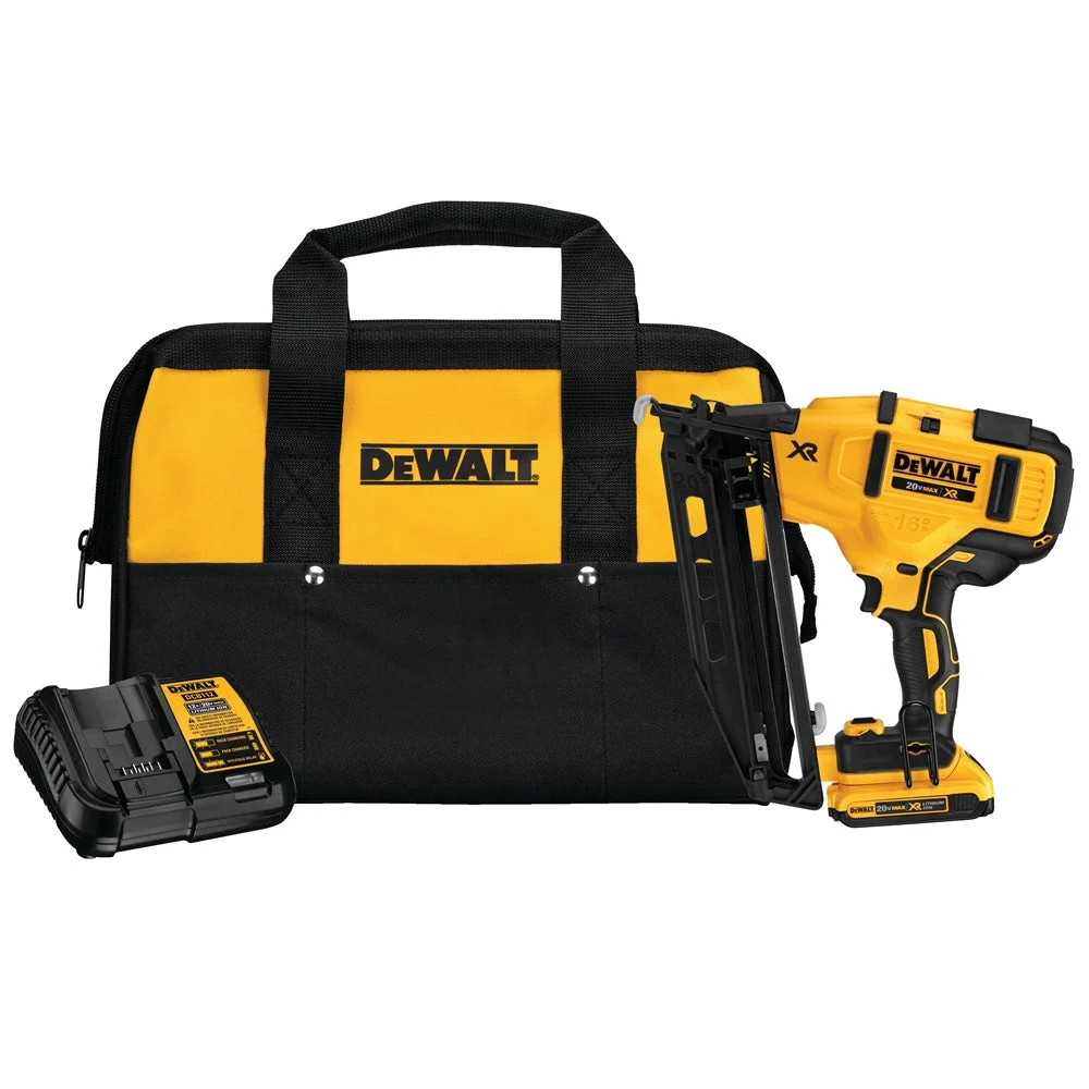 Dewalt Dcn660D1 20V 16 Ga Angled Finish Nailer Kit