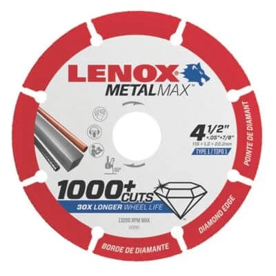 Lenox 1972921 MetalMax Cutoff Wheel 4.5 in. x 7/8 in.