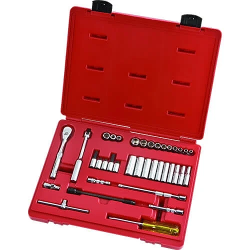 Proto 1/4" Drive 37 Piece Socket, Combination Set - 6 Point