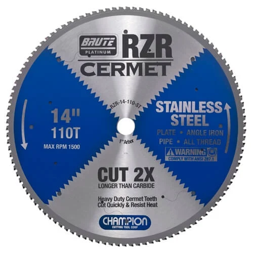 Champion Rzr-14-110-St 14 In. Cermet Saw Blade