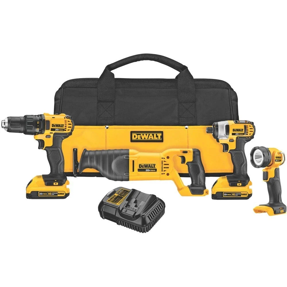 Dewalt Dck420D2 20V Max Lithium-Ion Cordless Combo Kit (4-Tool )