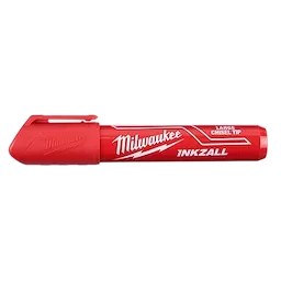 Milwaukee 48-22-3256 INKZALL Large Chisel Tip Red Marker 12 Pack