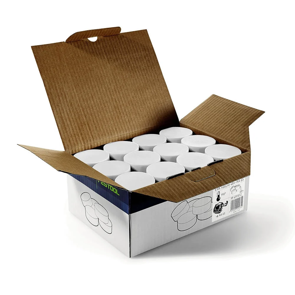 Festool 499813 White EVA Edge Banding Adhesive Puck 48-Pack