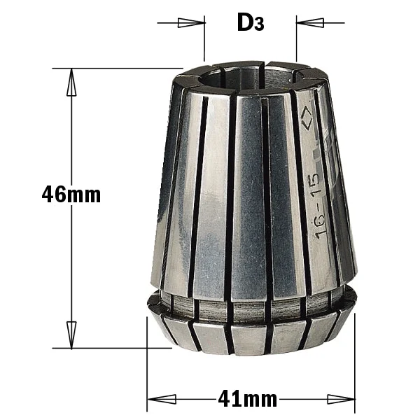 CMT 184.096.00 ER40 Precision Collet, 3/8-Inch Diameter