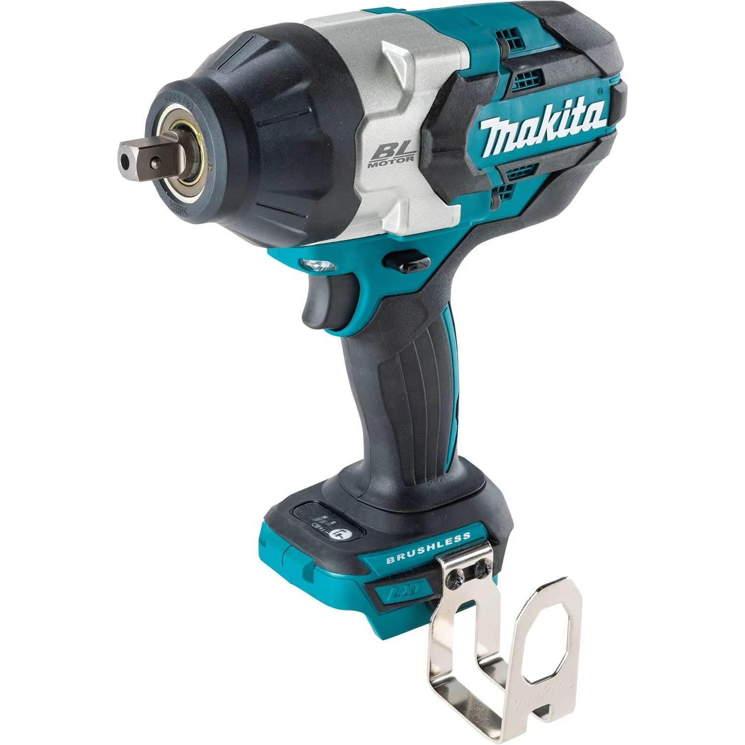 Makita XWT19XVZ 18V LXT Brushless Cordless 3-Speed 1/2" Sq. Drive Utility Impact Wrench w/ Detent Anvil, Tool Only