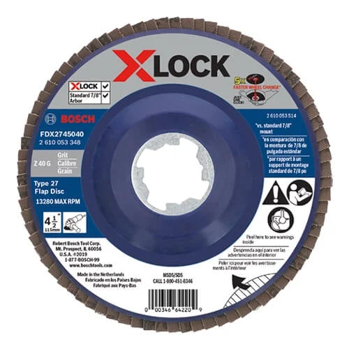 Bosch FDX2745040 X-Lock Flap Discs 4-1/2 in.