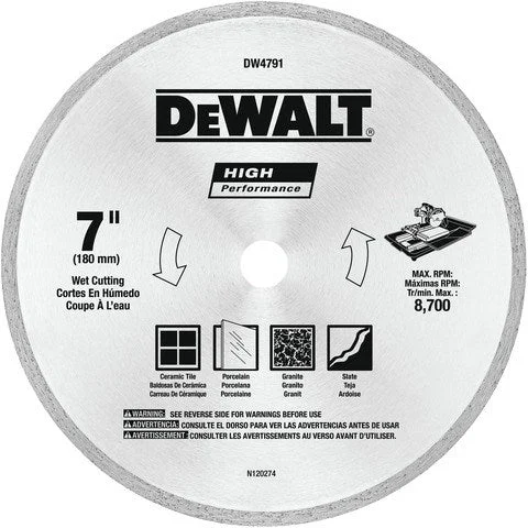 Dewalt Dw4791 7" Tile Blade