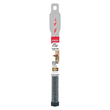 Diablo Tools 1/4" X 7-1/2" Auger Bit For Wood & Nail-Embedded Wood