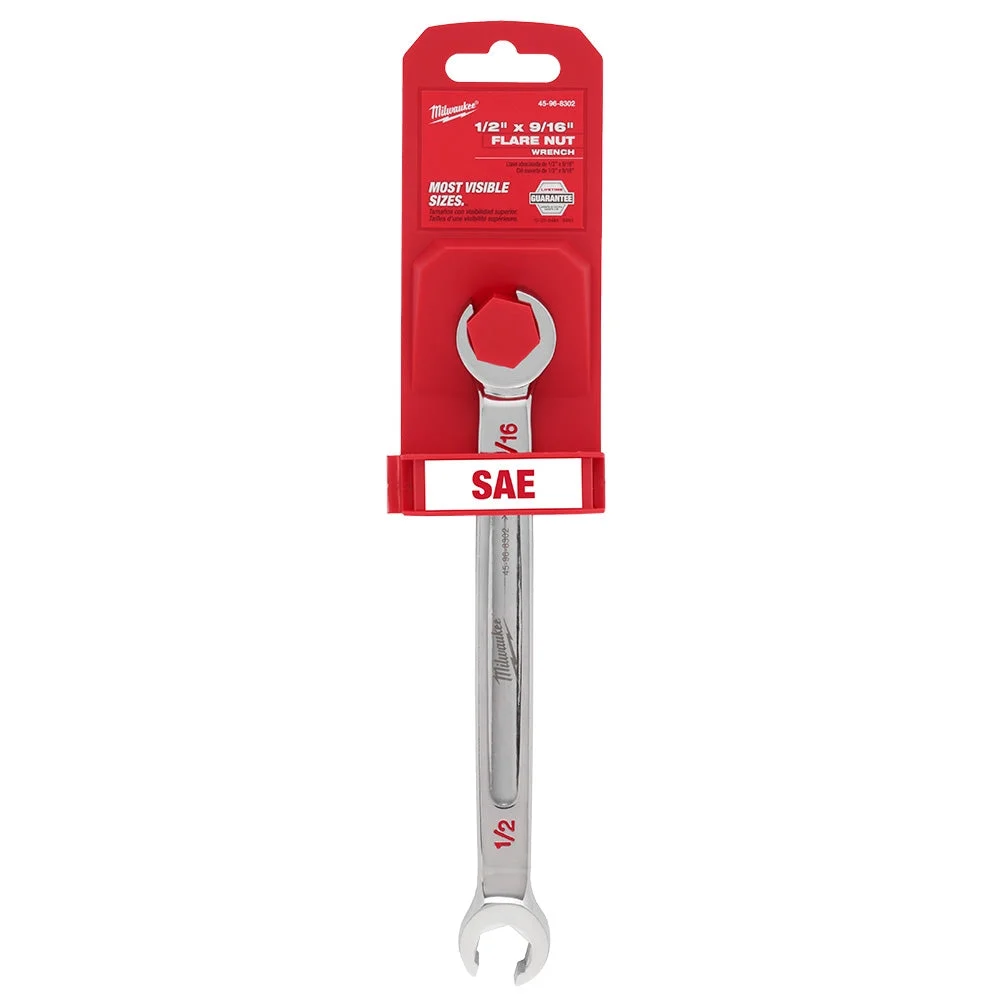 Milwaukee 45-96-8302 1/2" X 9/16" Double End Flare Nut Wrench
