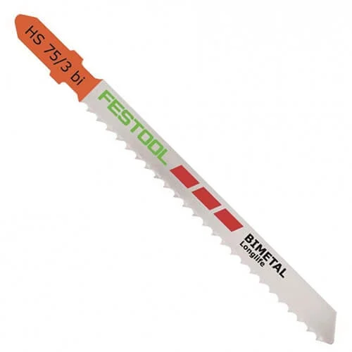 Festool 204336 HS75/3bi Plastic-Cut Jigsaw Blades 5pk