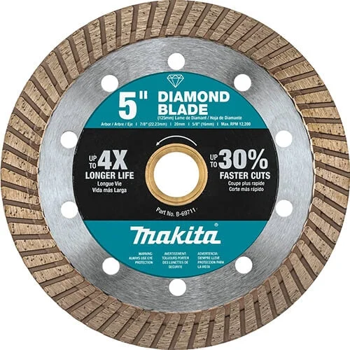 Makita B-69711 5 in. Diamond Blade Turbo GP