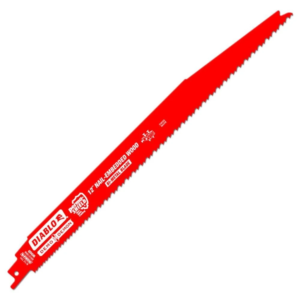 Diablo Tools 12" 4/6Tpi Bi-Metal Reciprocating Saw Blades For Nail-Embedded Wood (25-Pack)