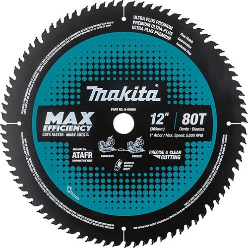 Makita B-66999 12 in. 80T Efficiency Miter Saw Blade