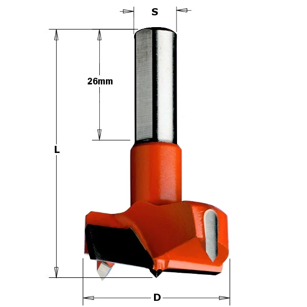 CMT 317.550.12 Hinge Boring Bit, 55mm Diameter