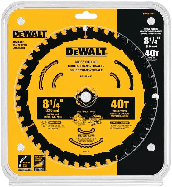 Dewalt Dwa181440 - 8 1/4In 40T Blister - 5pk