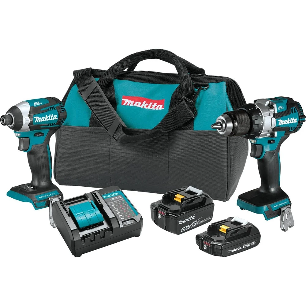 Makita XT296SMR 18V LXT Brushless 2-Pc. Combo Kit