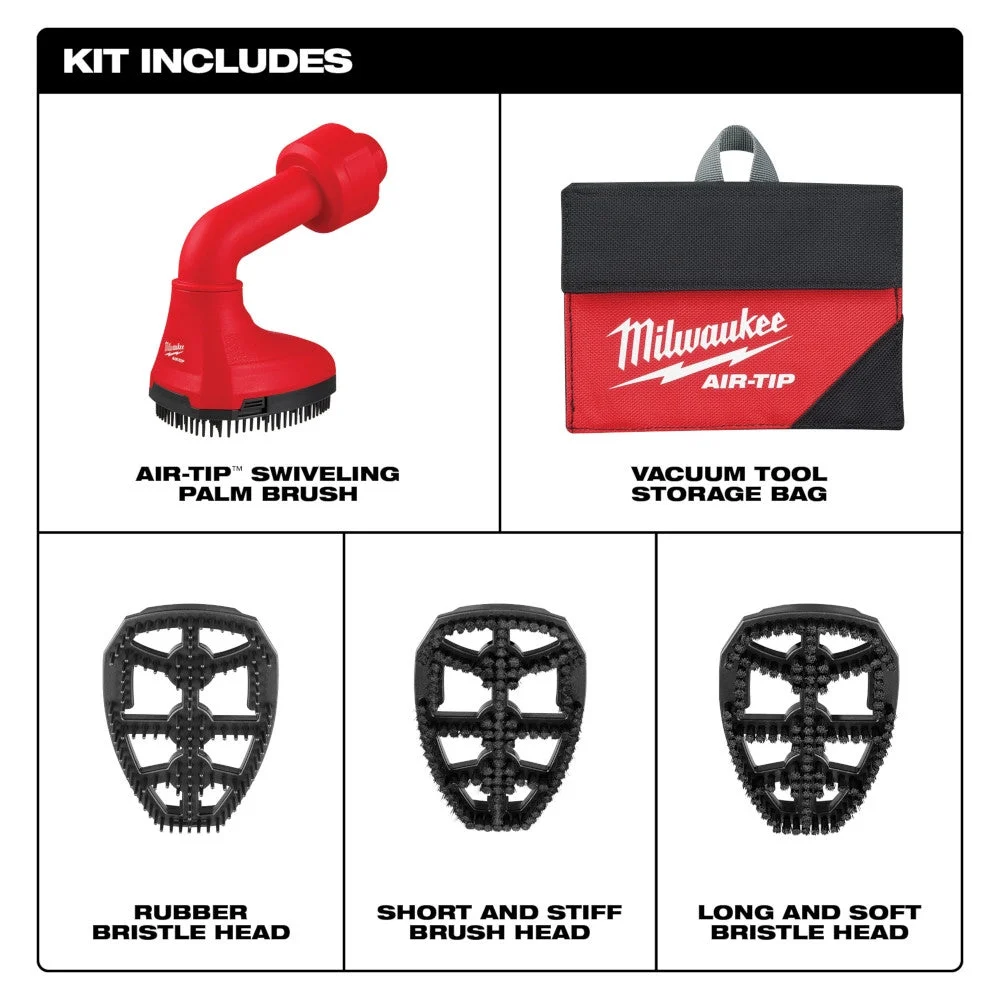 Milwaukee 49-90-2020 - Air-Tip Swiveling Palm Brush 4 Pack