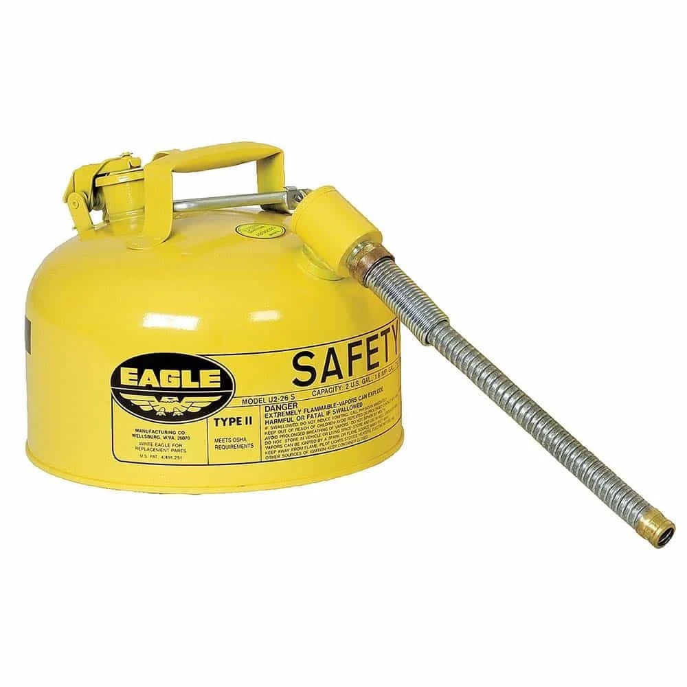 Eagle U2-26-SY Type II Safety Can for Diesel with 7/8" Flexible Spout