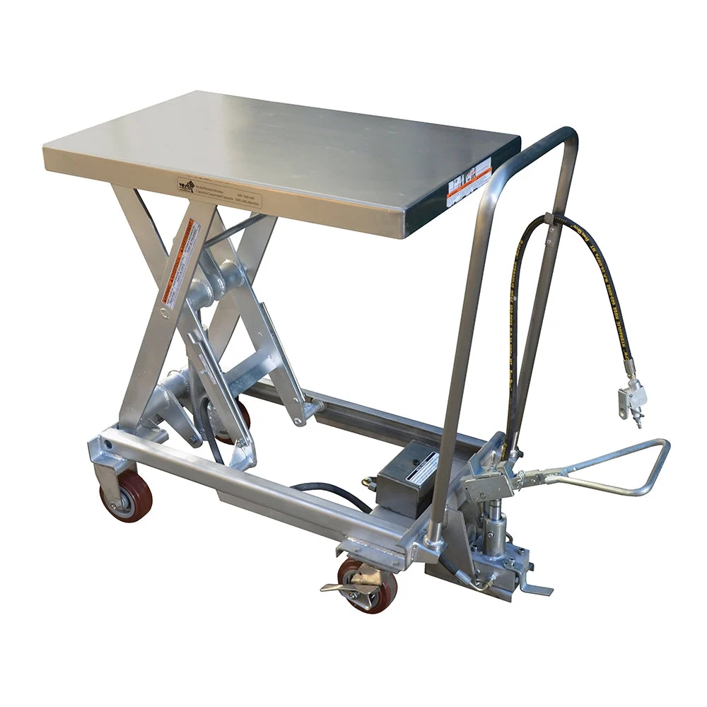 Vestil Air Ss Cart 1000 Lb 19.6875 X 32.25