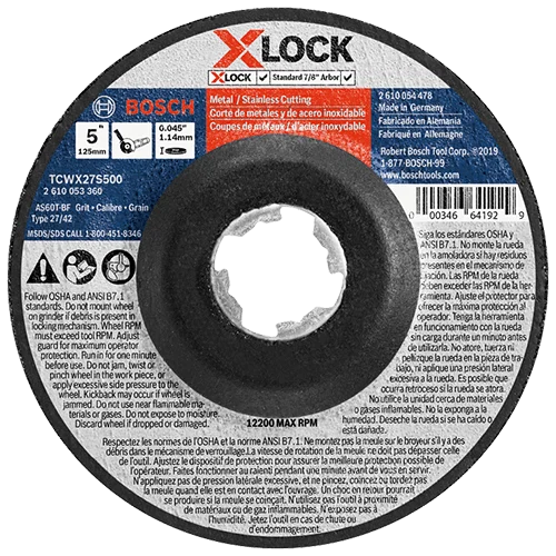 Bosch TCWX27S500 X-Lock Thin Metal 5 x .045 in.