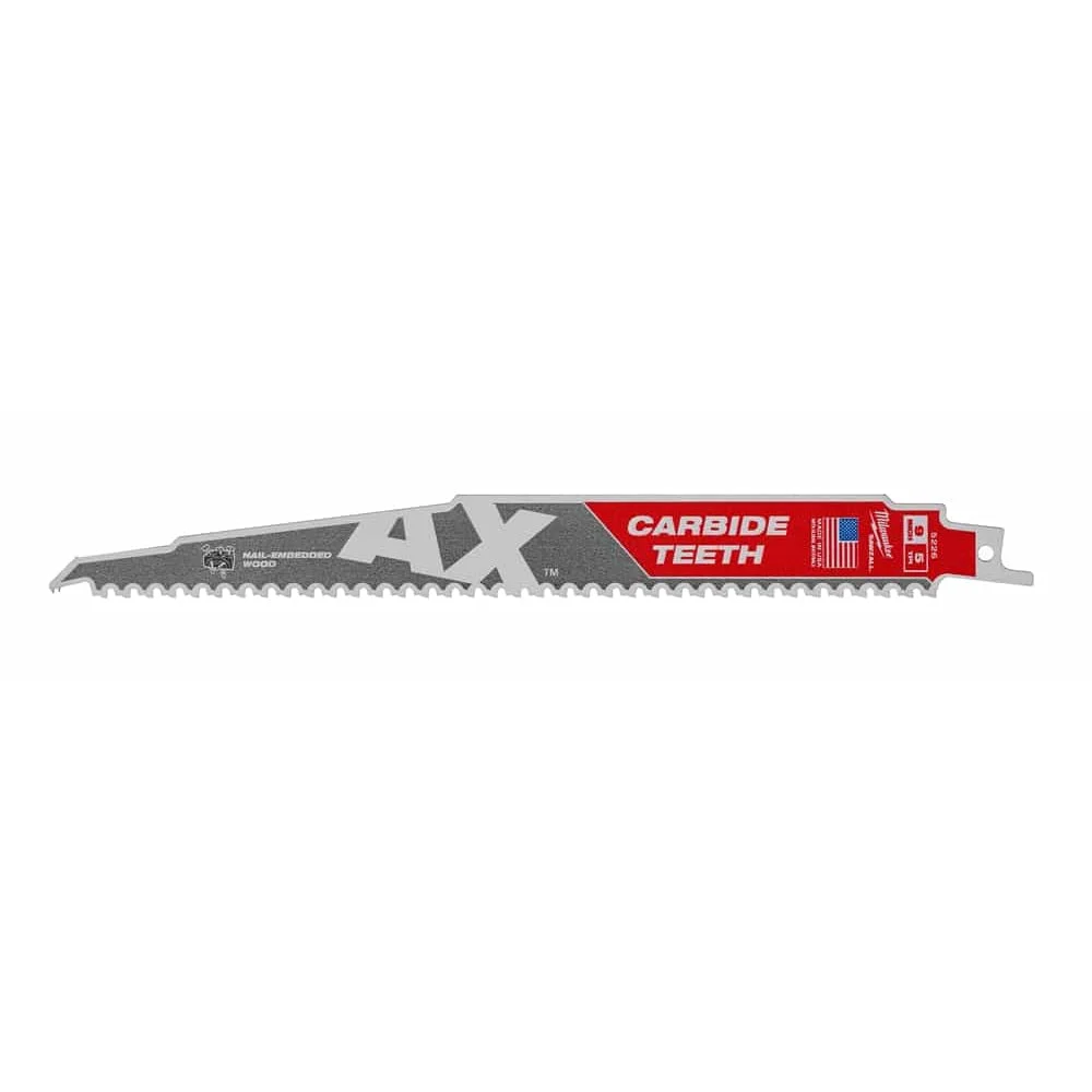Milwaukee 48-00-5226 Ax Carbide Teeth Sawzall Blade 5 Pack
