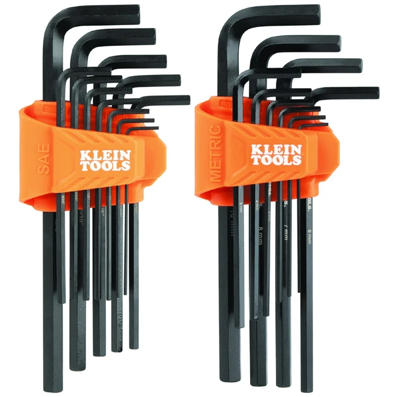 Klein LS22 L-Style Long Hex Key Set, 22-Pc