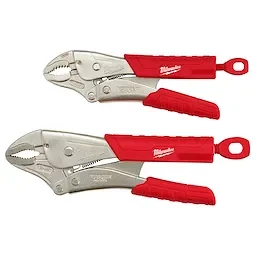 Milwaukee 48-22-3402 2 Pc. 7" & 10" TORQUE LOCK CURVED JAW LOCKING PLIERS SET WITH GRIP