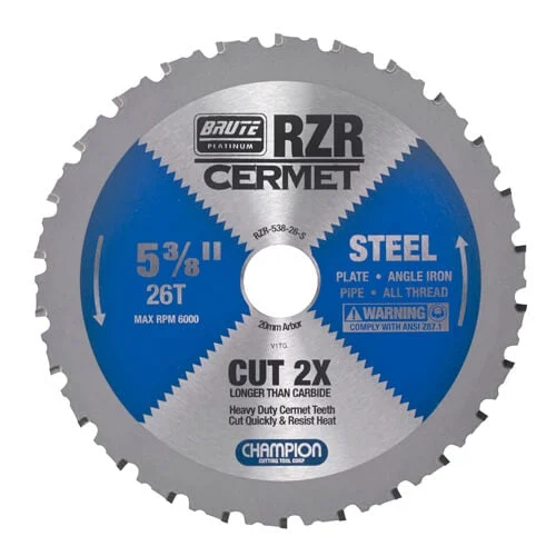 Champion Rzr-538-26-S Cermet 5-3/8 In. Saw Blade