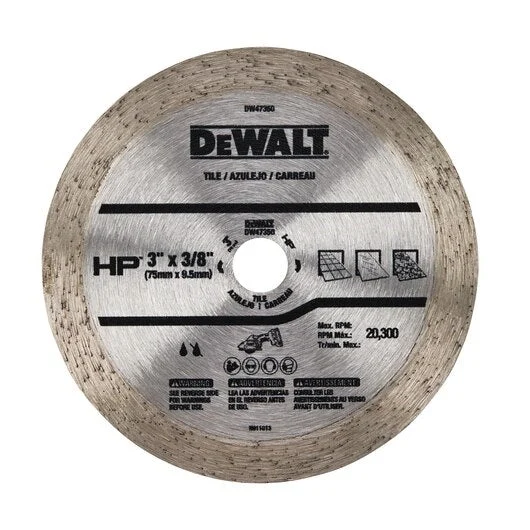 Dewalt Dw47350 3 In. Continuous Hp Tile Blade (5 Pack)