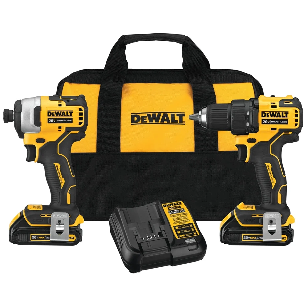 Dewalt Dck278C2 Atomic 20V Cordless 2 Tool Kit