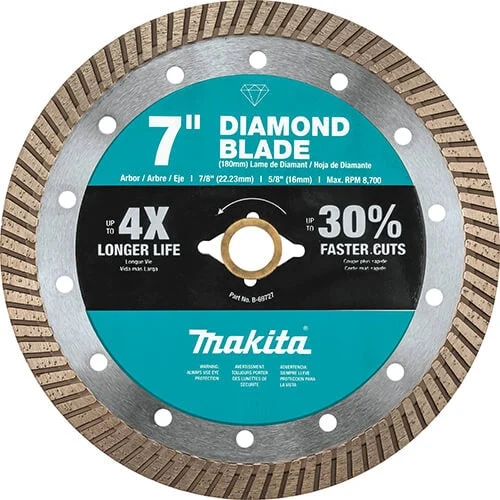 Makita B-69727 7 in. Diamond Blade Turbo GP