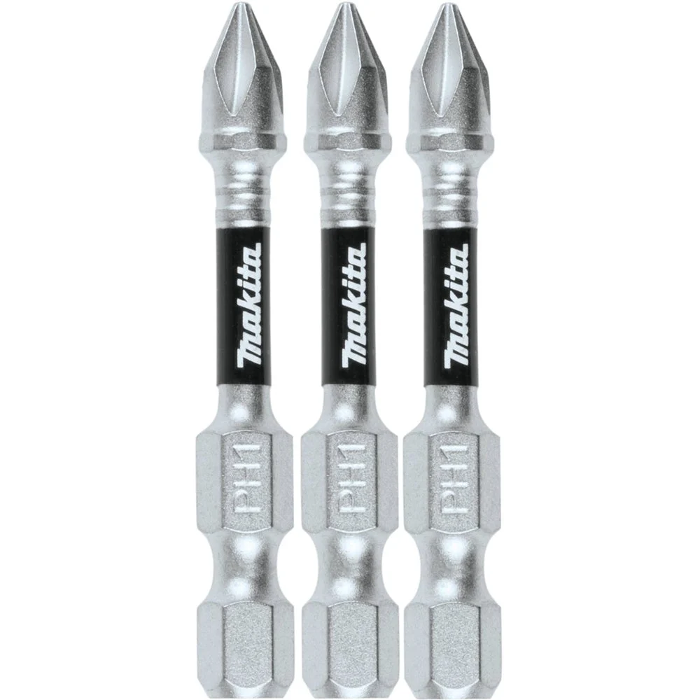 Makita E-00767 Number 1 Phillips 2 in. Power Bit 3pk