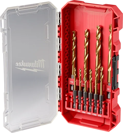 Milwaukee 48-89-4859 SHOCKWAVE Impact Duty RED HELIX Titanium Metric Drill Bit Set - 10PC