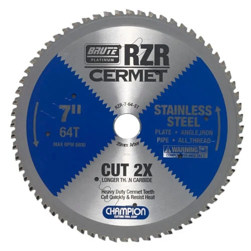 Champion Rzr-7-64-St 7 In. Cermet Circular Saw Blade