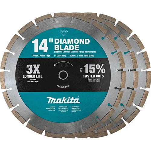 Makita B-69646 14 in. Diamond Blade Contractor 3pk