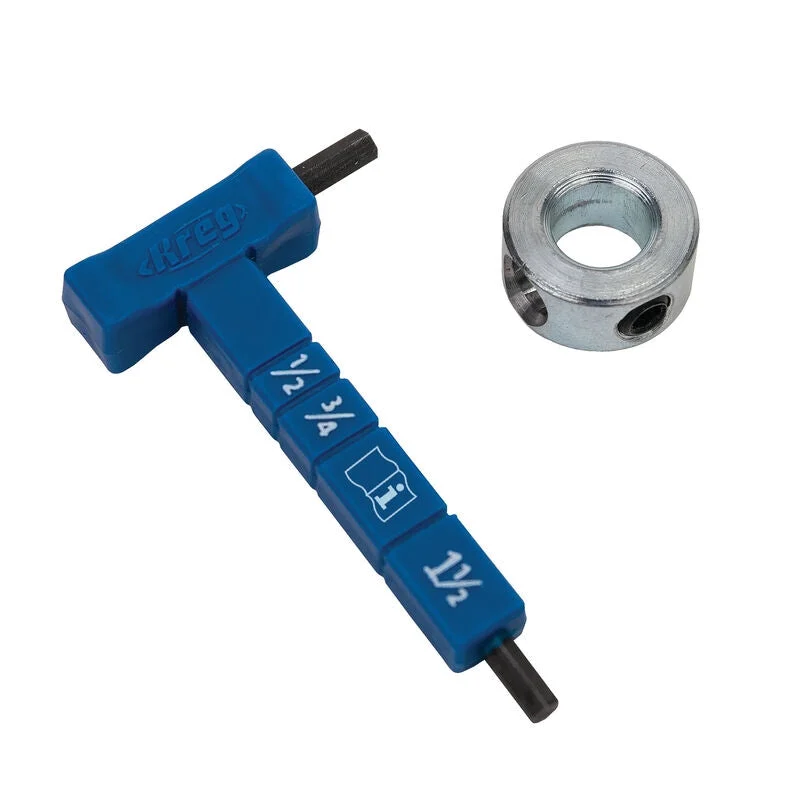 Kreg Kpha330 Easy-Set Depth Gauge / Depth Collar / Hex Wrench