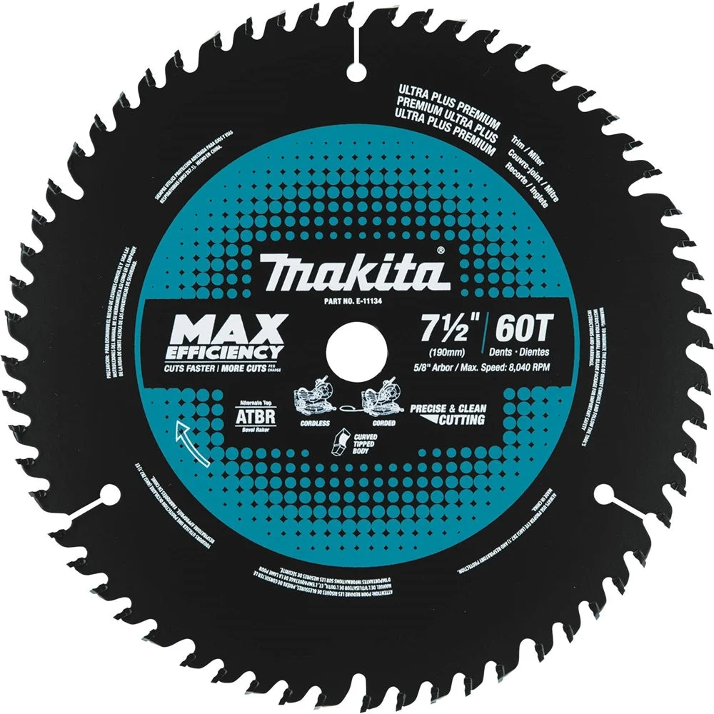 Makita E-11134 7-1/2in. 60T CT Miter Saw Blade