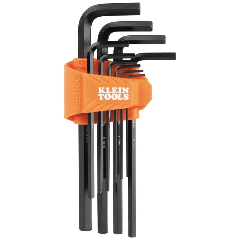 Klein LS10M Std Metric Hex Key Set,10 Pc