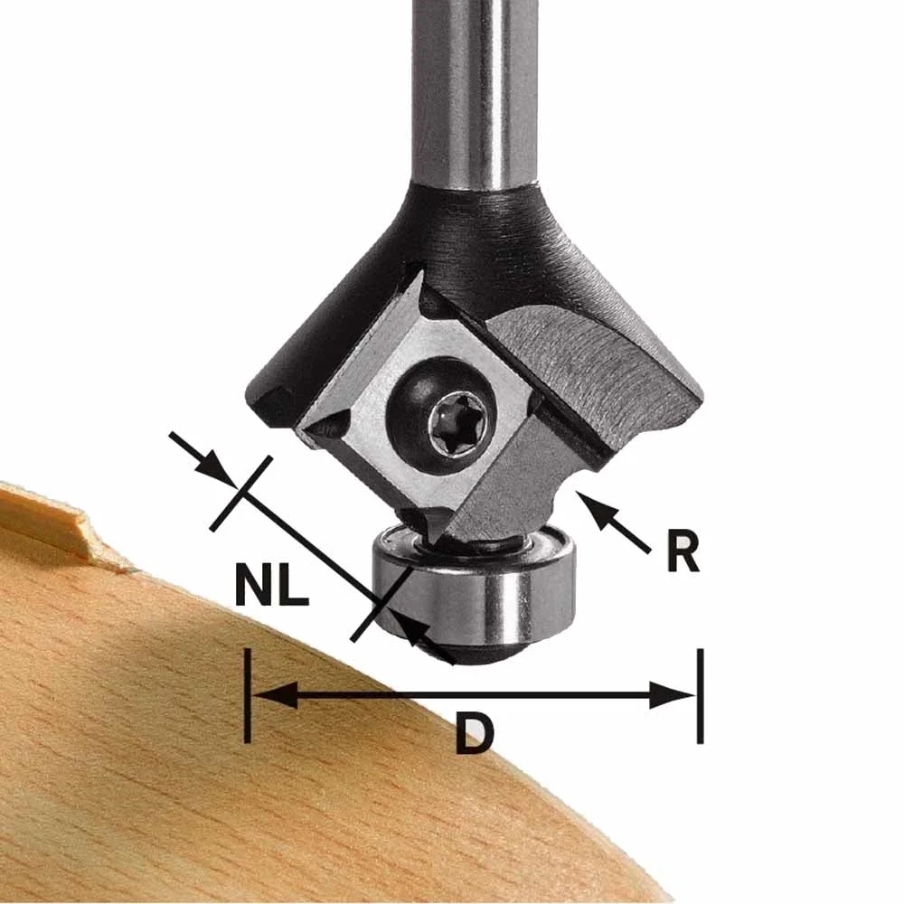 Festool 499808 Radius Bit for Edge Banding with 3mm Radius